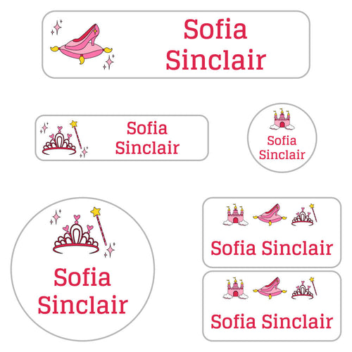 Princess Kindergarten Labels Pack | Name Bubbles
