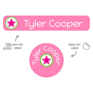 multicolor icon sweet treats camp clothing labels pack
