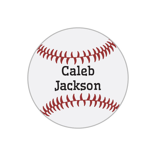 Baseball Name Labels for Kids Waterproof Name Bubbles