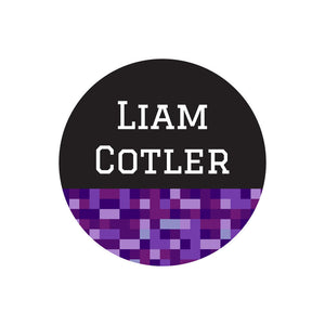 circle name labels pixels purple