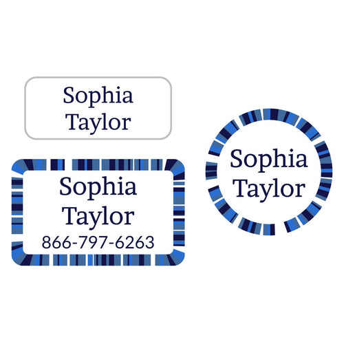 Confetti Clothing Labels Pack Name Bubbles