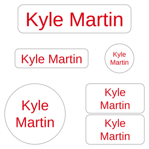 Kindergarten Labels: Simple Labels For School | Name Bubbles