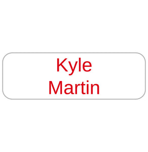 large name labels simple candy apple