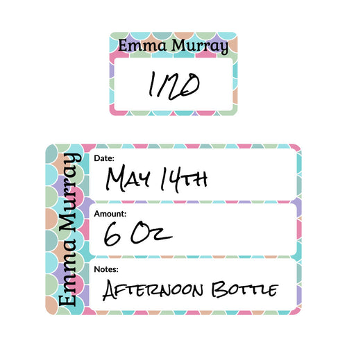 Sippy Cup Labels Mermaid Sippy Cup Labels For Daycare Name Bubbles