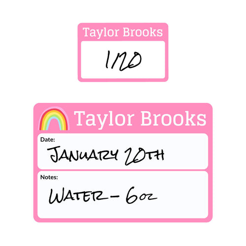 Rainbows Sippy Cup Labels For Daycare Name Bubbles