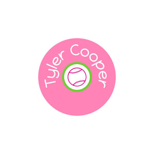multicolor icon sweet treats circle iron-on clothing labels