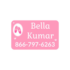 ballet rectangle iron-on clothing labels