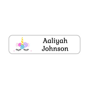 unicorn small rectangle name labels