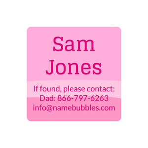 contact stickers ombre pink