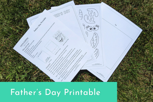Father's Day Monster-Themed Free Printable