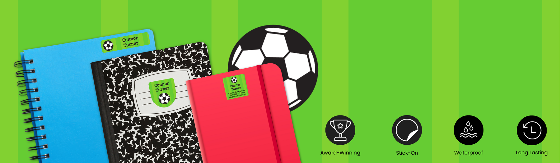 Notebook Labels | Name Bubbles