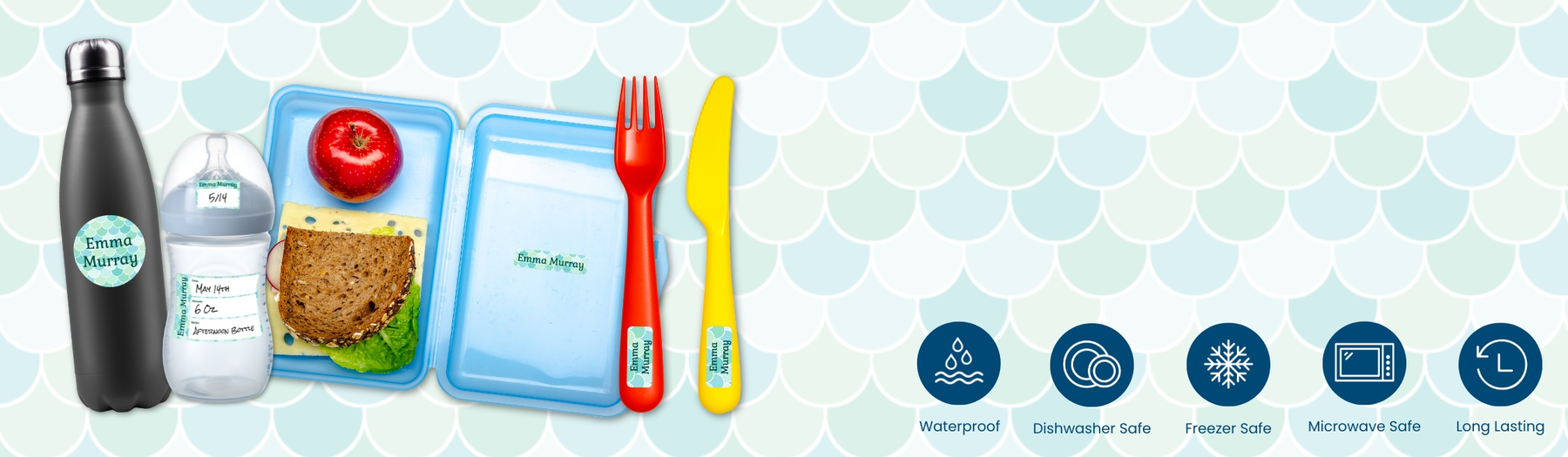 Waterproof Labels Desktop Banner