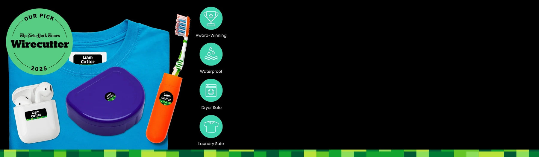 kids personalized mini name tag stickers for kids