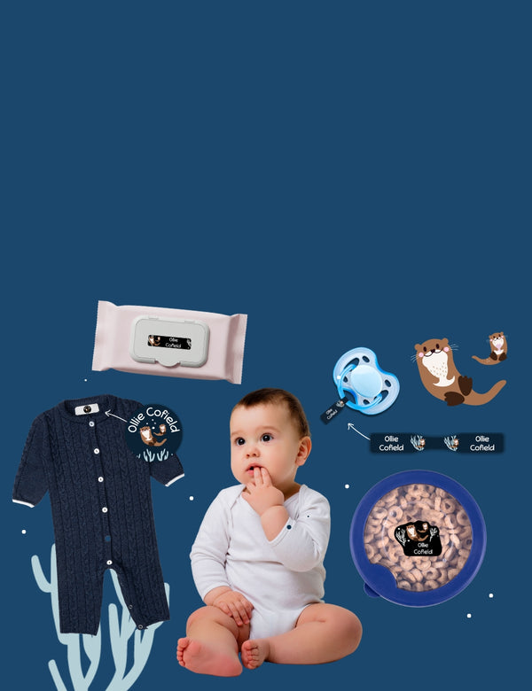 Pacifier labels for babies