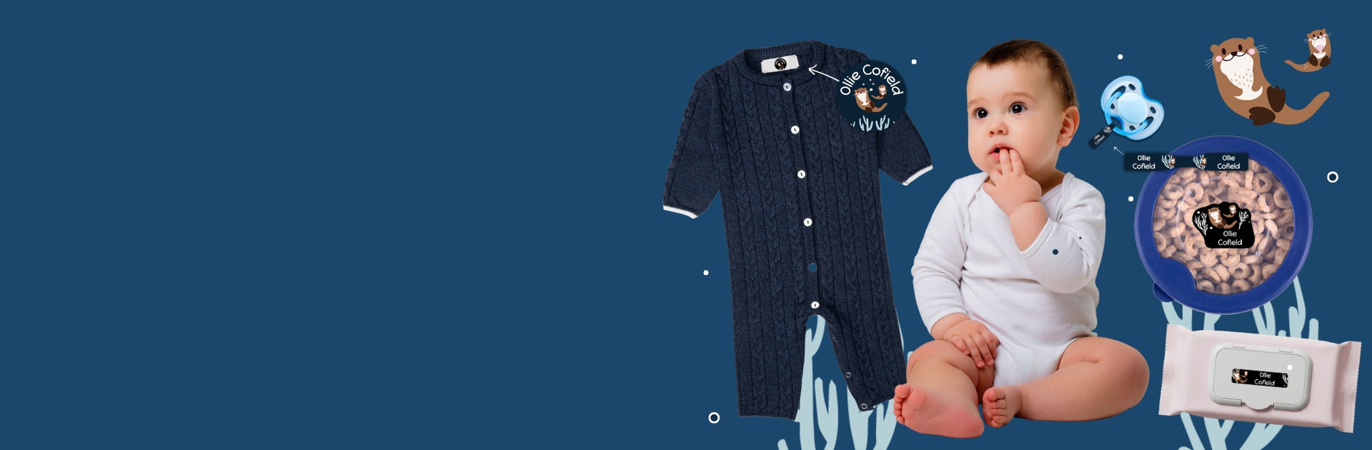 Pacifier labels for babies