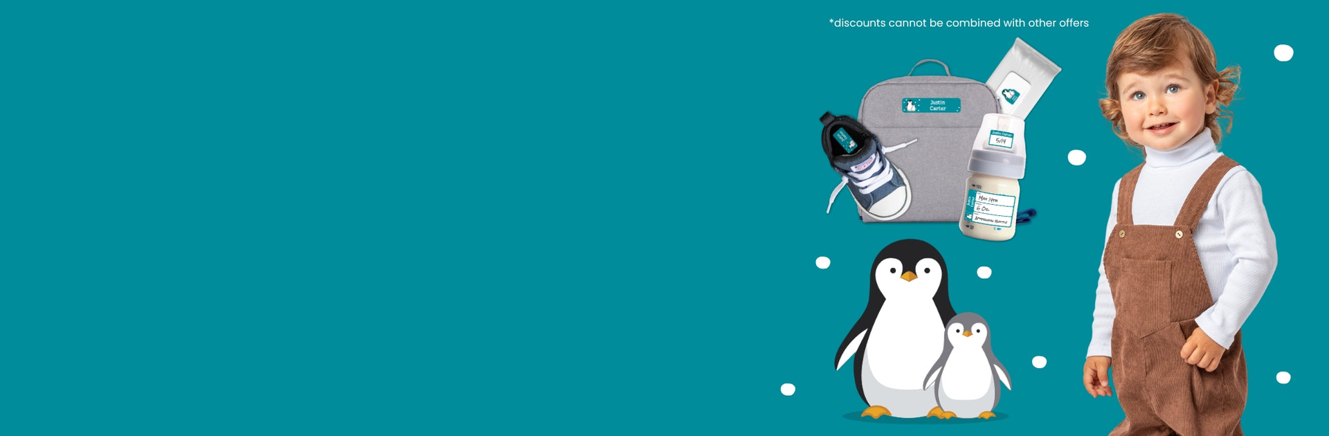 Name stickers for baby bottles and daycare