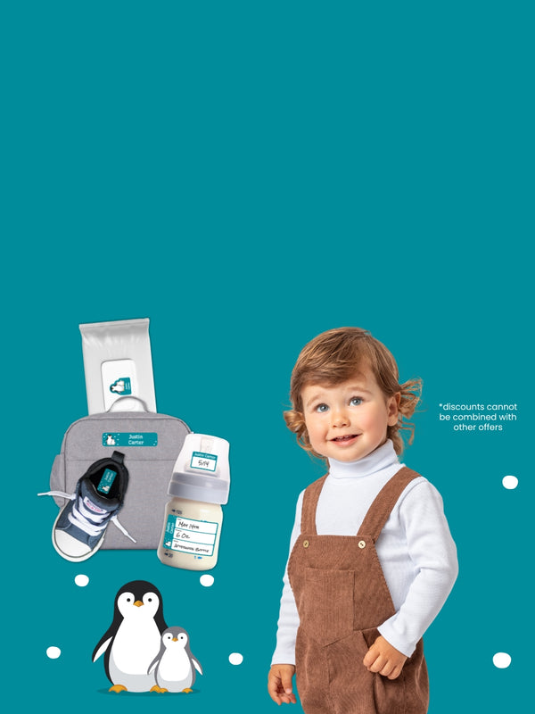 Name stickers for baby bottles and daycare