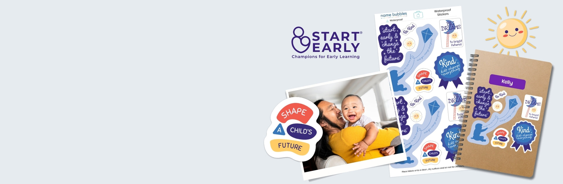 Waterproof stickers for kids