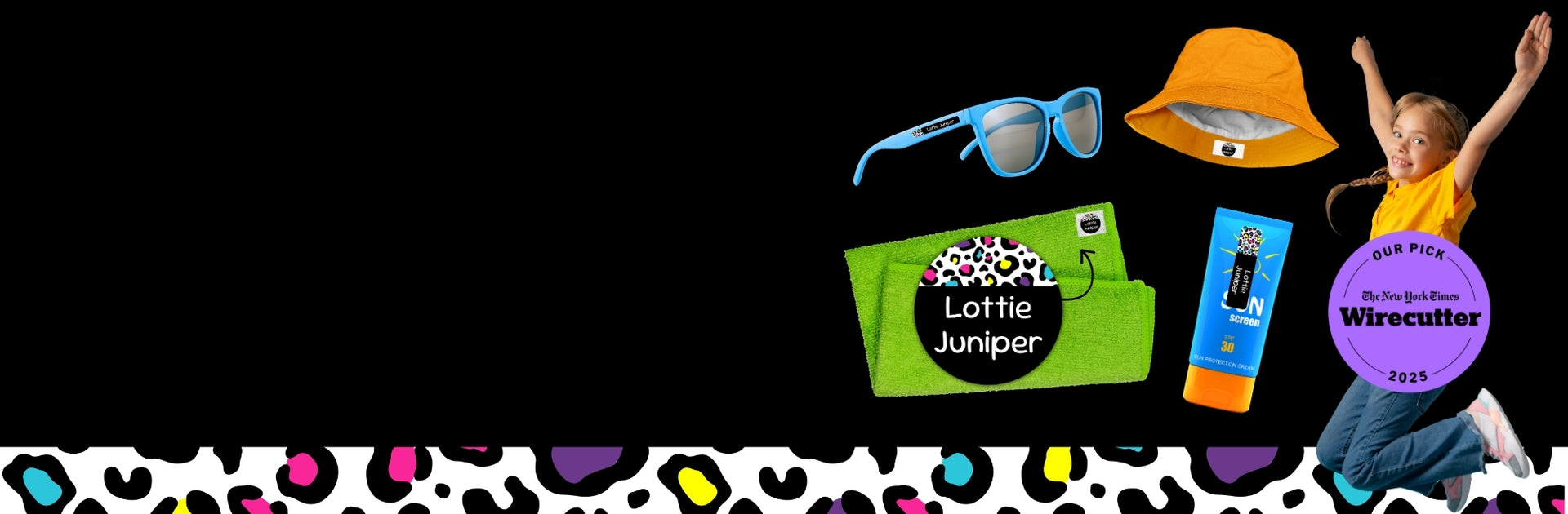 Leopard print name labels for kids
