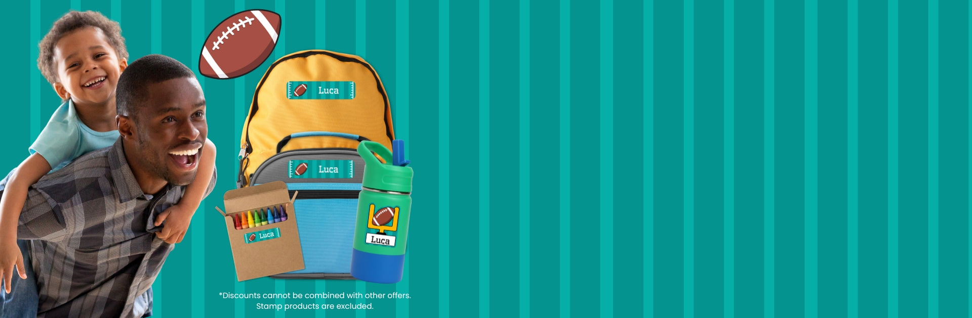 Personalized name labels for school gear