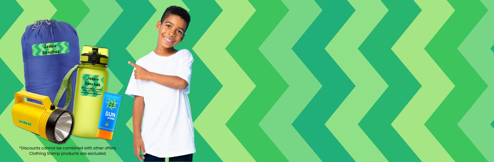 Kids' name labels for clothing