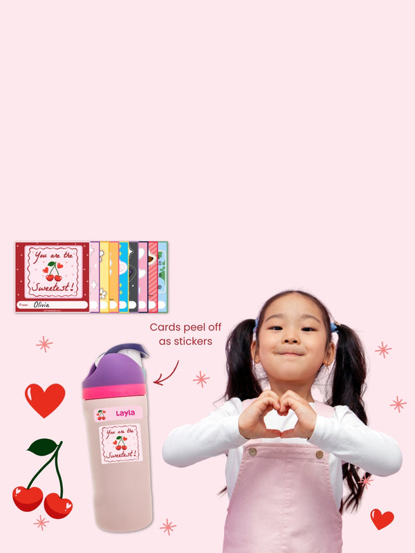 Valentine's cards for kids with sticker