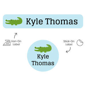 camp clothing labels pack allligator light blue