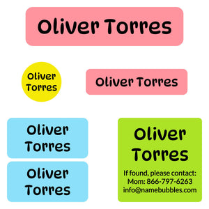 camp labels pack color combos undersea treasure