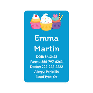 cupcakes car seat labels
