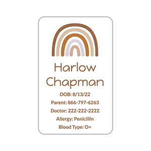 luggage labels pack neutral rainbow desert sand