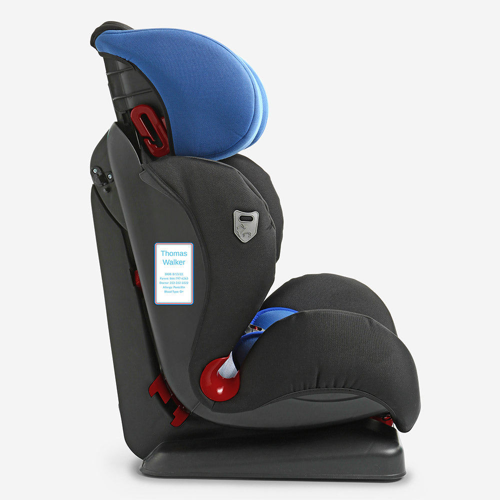 Personalized Car Seat Labels - Custom Car Seat Labels