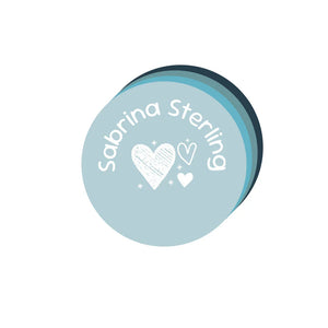 circle iron-on clothing labels doodle hearts arctic popsicle