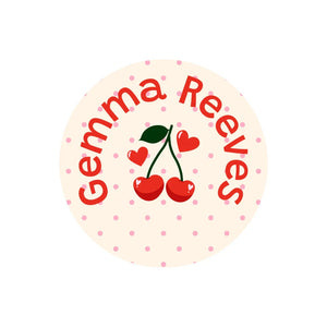 circle name labels cherries cream