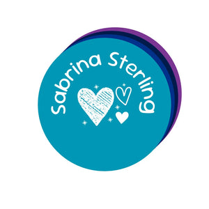 circle name labels doodle hearts night sky