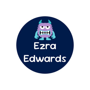 circle name labels monsters dark blue