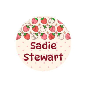 strawberry circle name labels
