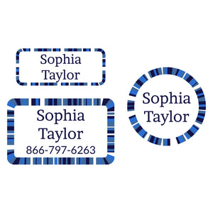 kids laundry-safe clothing labels pack in confetti starry night