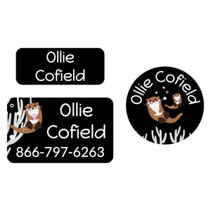 clothing labels pack otter black