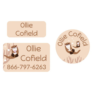 clothing labels pack otter tan