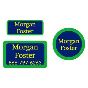 solid border clothing labels pack