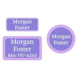 solid border clothing labels pack