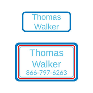 personalized college name labels pack bands blue jay bay