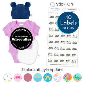 Custom square clothing labels half order