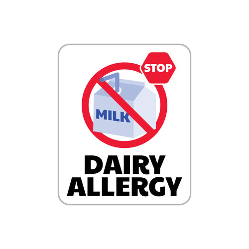 Food Allergy Label Dairy Allergy Waterproof Stickers Name Bubbles