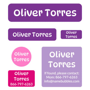 day camp labels pack color combos fairy princess