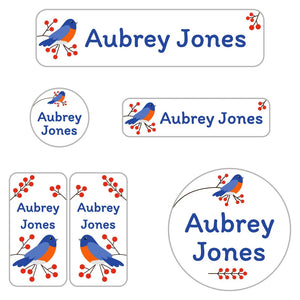 daycare name stickers for kids in bluebird
