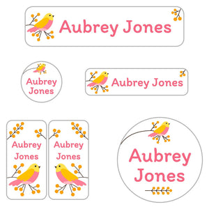 daycare name stickers for kids in canary