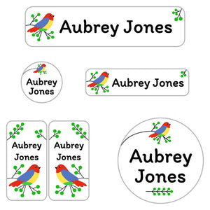 daycare name stickers for kids in parrot