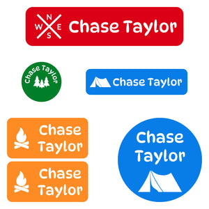 daycare labels pack campsite elementary