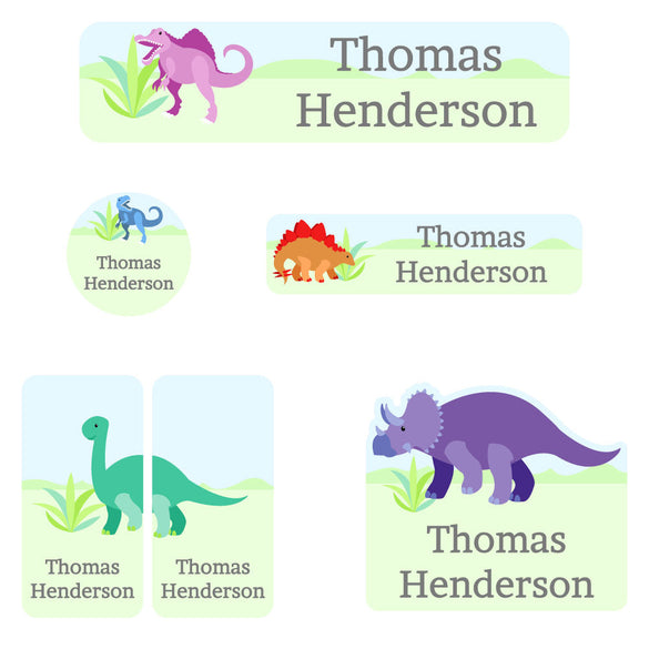 Dinosaurs Daycare Labels Pack